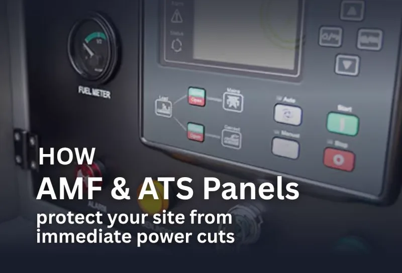 How AMF and ATS panels protect your site from immediate power cuts